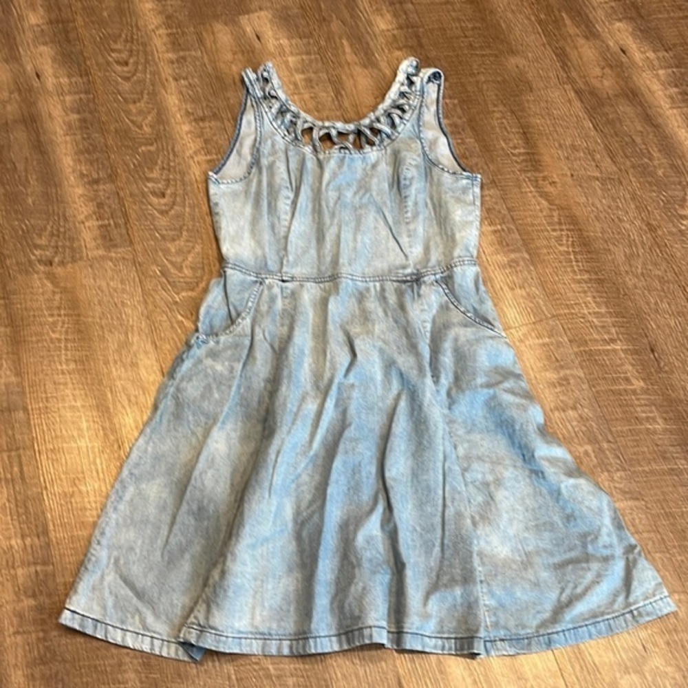 Miss me chambray skater dress